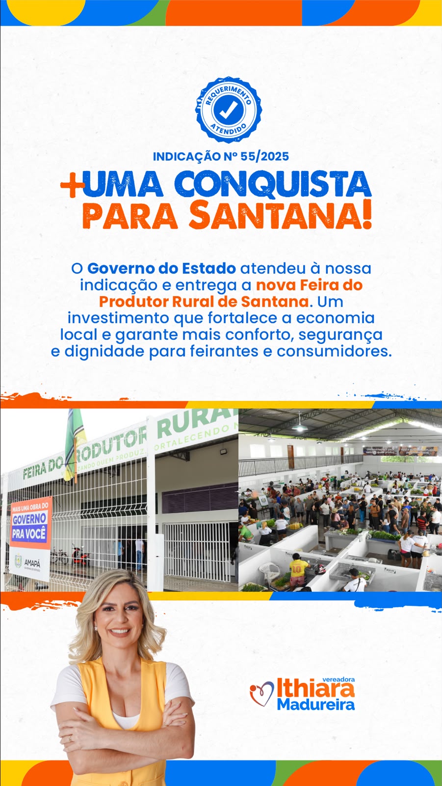 Feira do Produtor Rural de Santana é destaque em visita da vereadora Ithiara Madureira